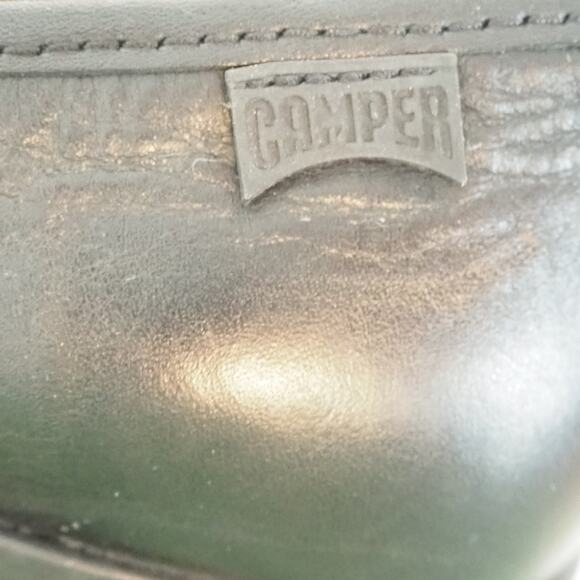 Camper Kiara Black Penny Leather Loafers Chunky Heel Women's EU 40 US 9 - Picture 8 of 12